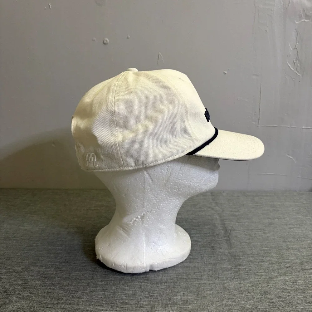 Adidas Hat Men OSFM White Malbon Golf Rope Snapback Cap Embroidered